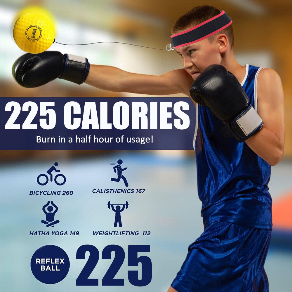 Boxing Reflex Ball Headband Set for Speed Training for Adults and Children
