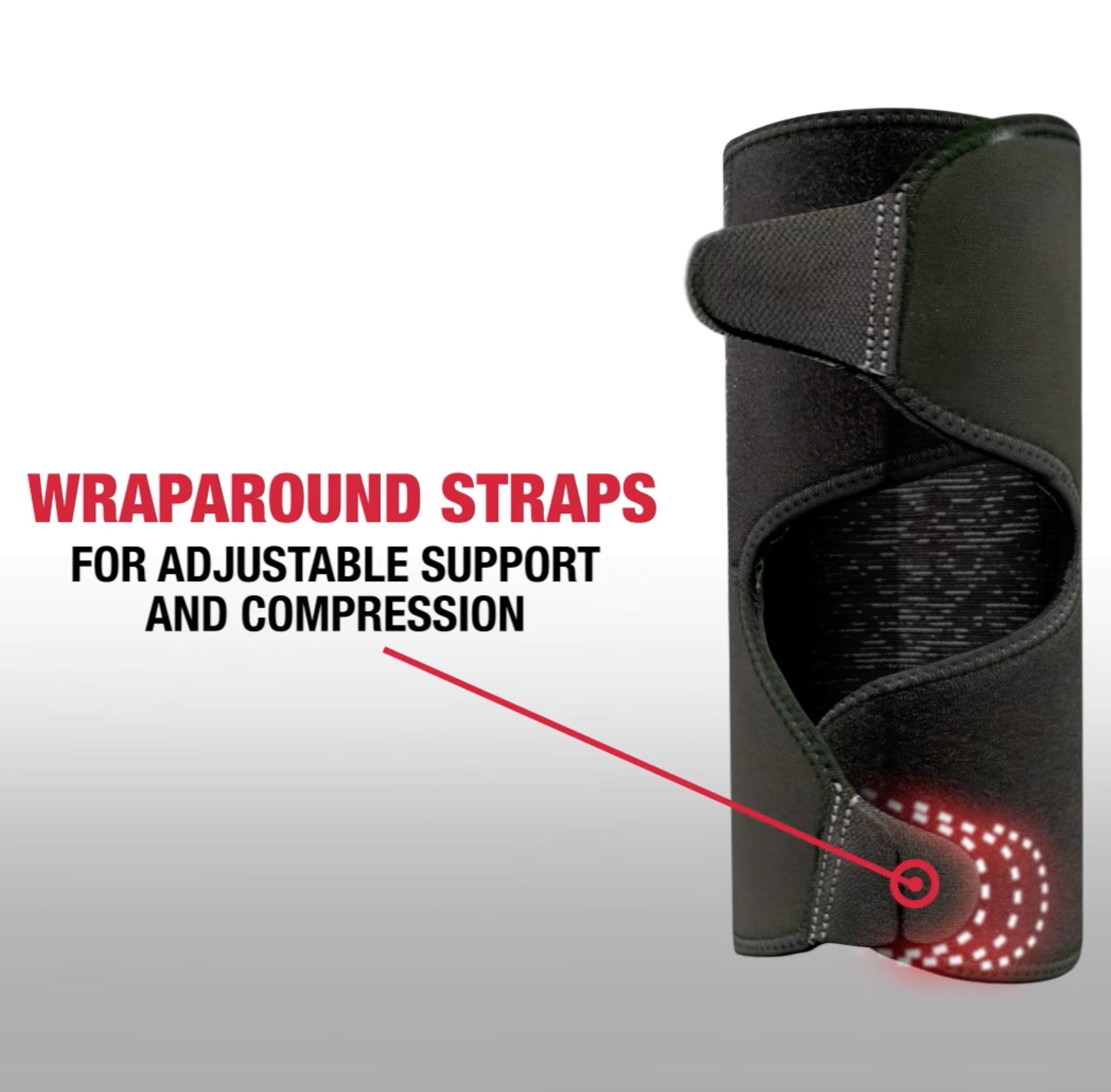 Hybrid W-Latex Knee & Leg Brace, Lightweight, Breathable, One Size