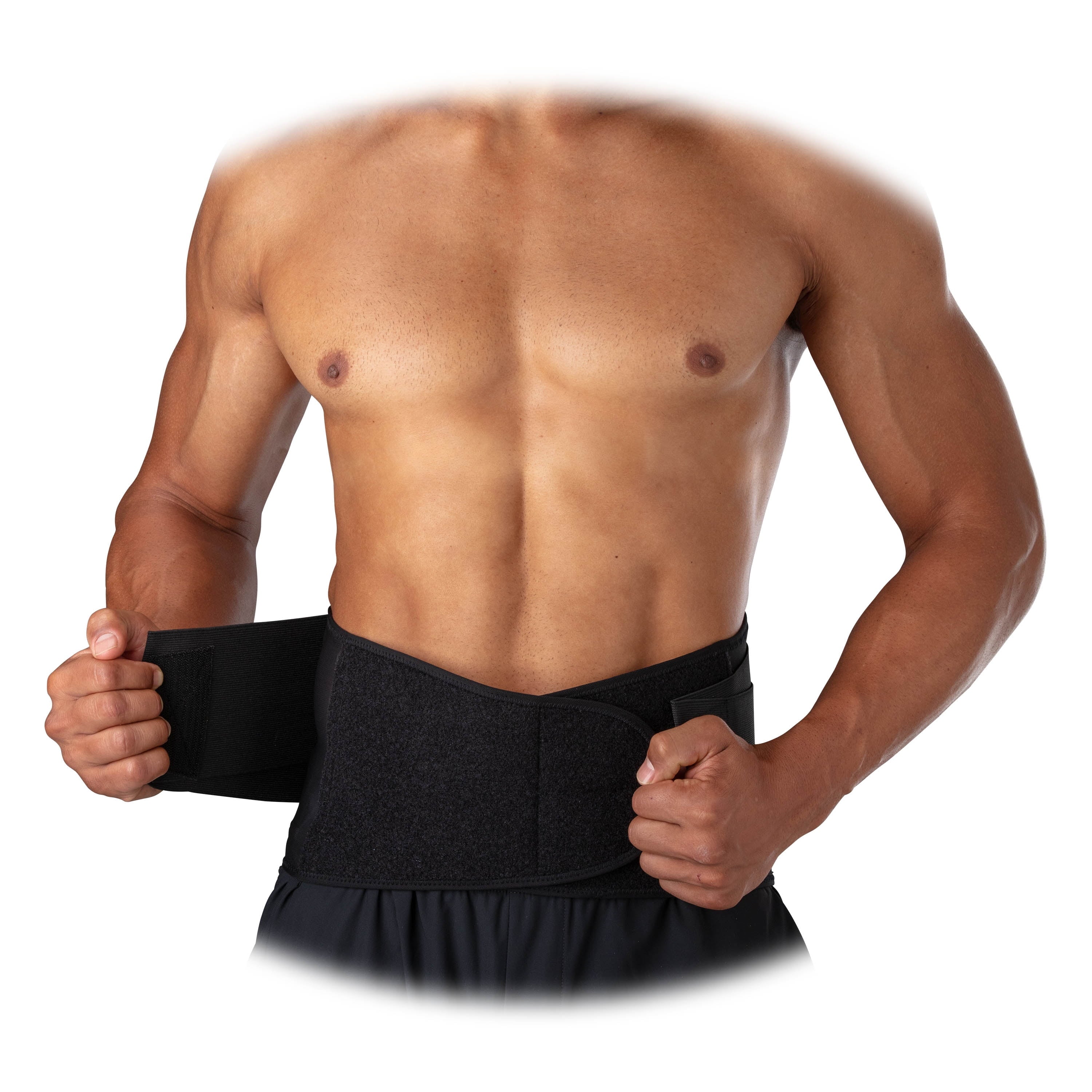 Sport Knit Compression Back Support, Black, Unisex, Adult Small/Medium