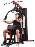 LX750 Multifunctional Home Gym System with 122.5 lbs Weight Stack and Installation Video, Shipped in Five Boxes