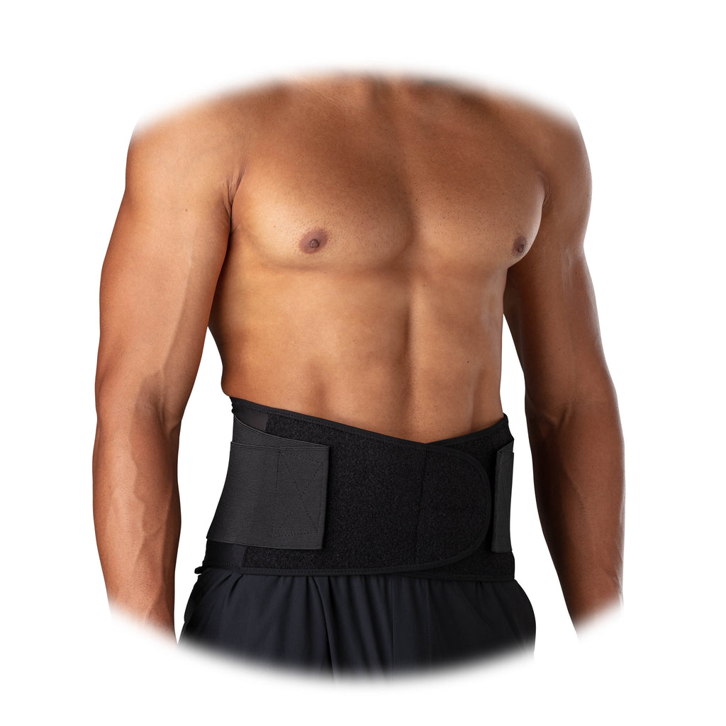 Sport Knit Compression Back Support, Black, Unisex, Adult Small/Medium