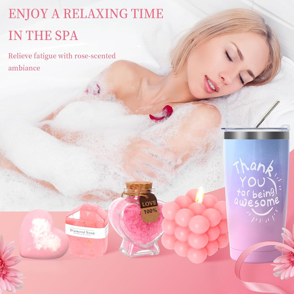 Sister Birthday Gift Basket: Self-Care Spa Essentials for Get Well Soon, Thanksgiving, and Christmas - Perfect for Moms, Friends, Wives, Girlfriends, Nurses, and Teachers