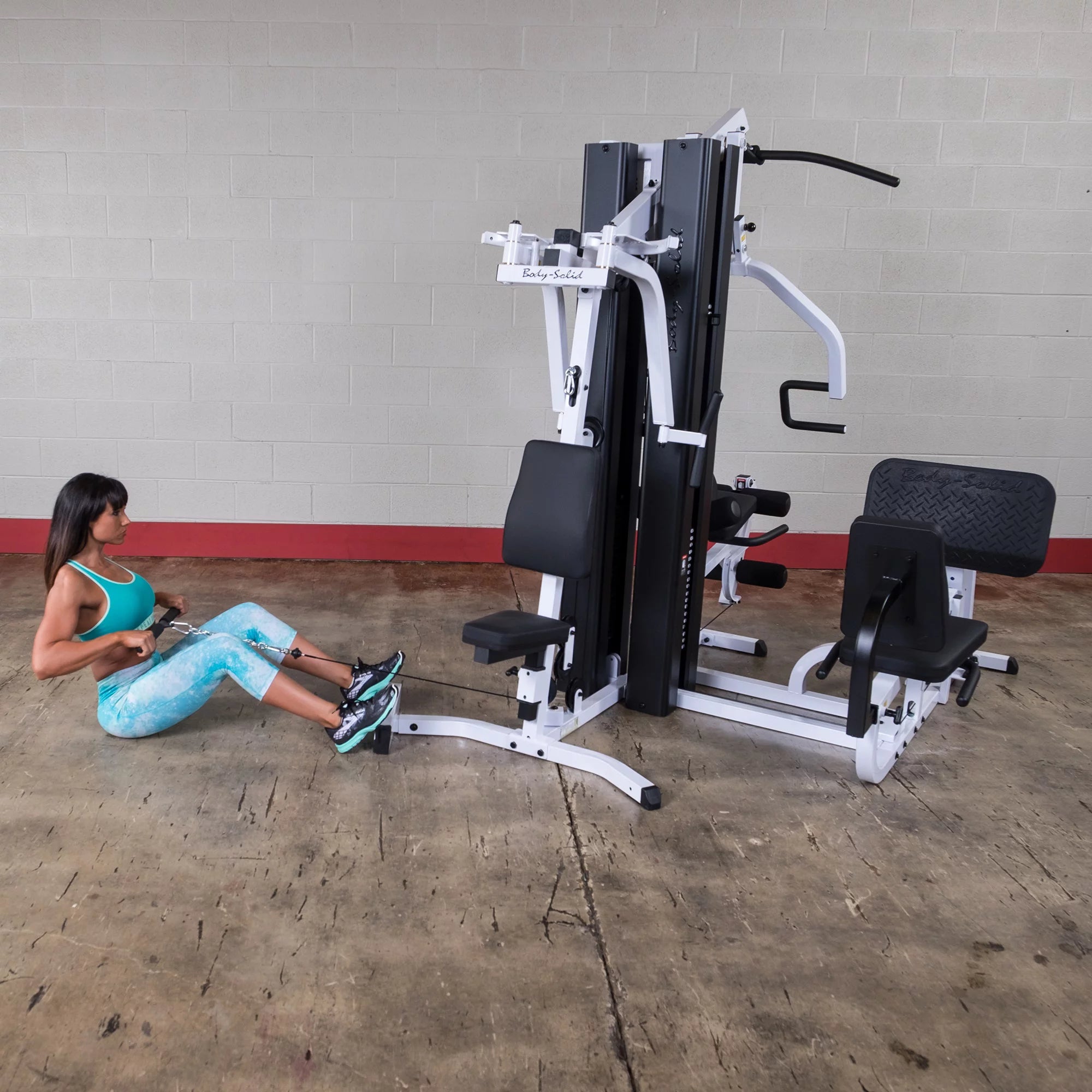 Body-Solid EXM3000LPS Commercial Double Stack Gym - Three-Station Fitness System