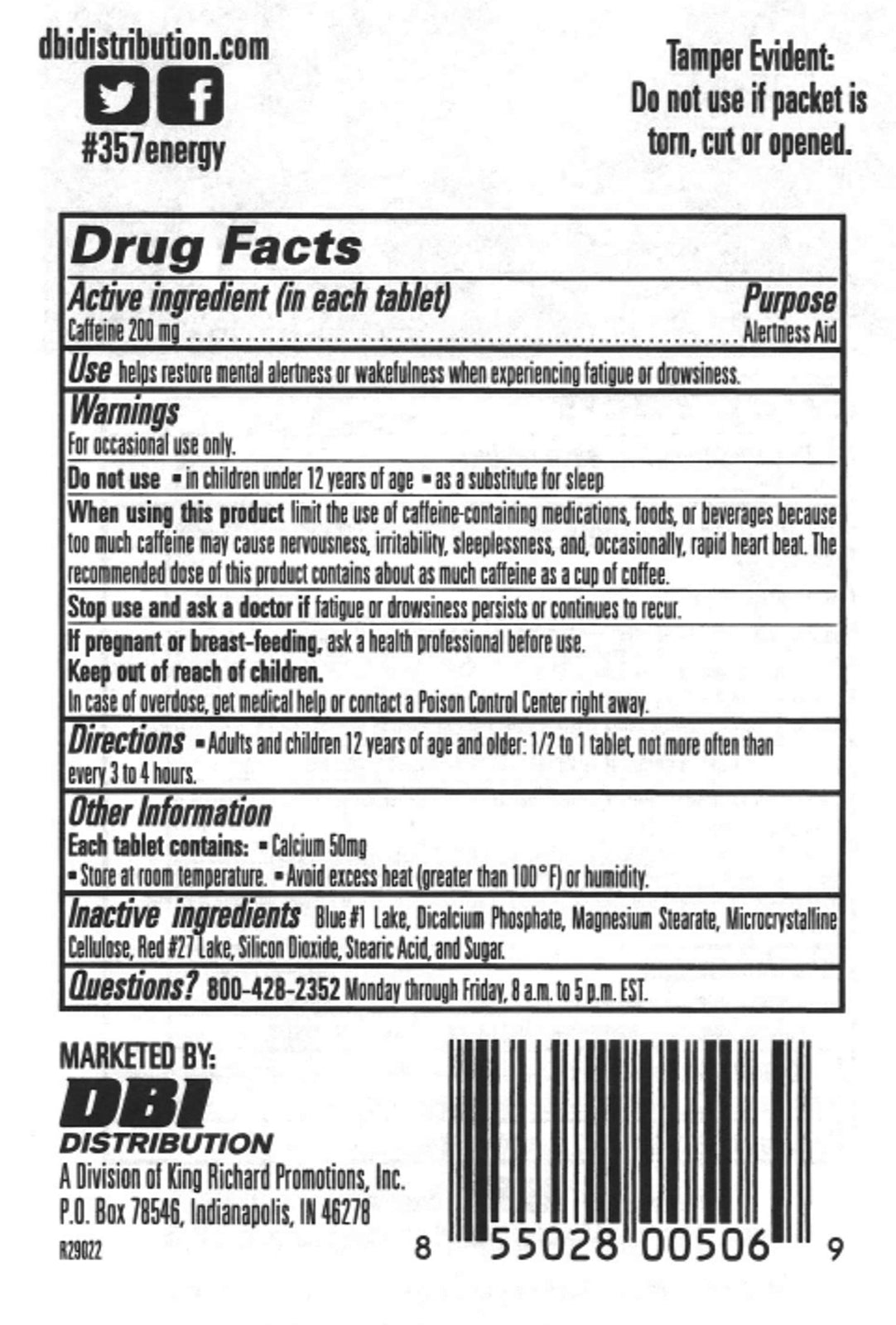 357 Magnum Energy Pills 108 Count Caffeine Supplement 3 Bottles