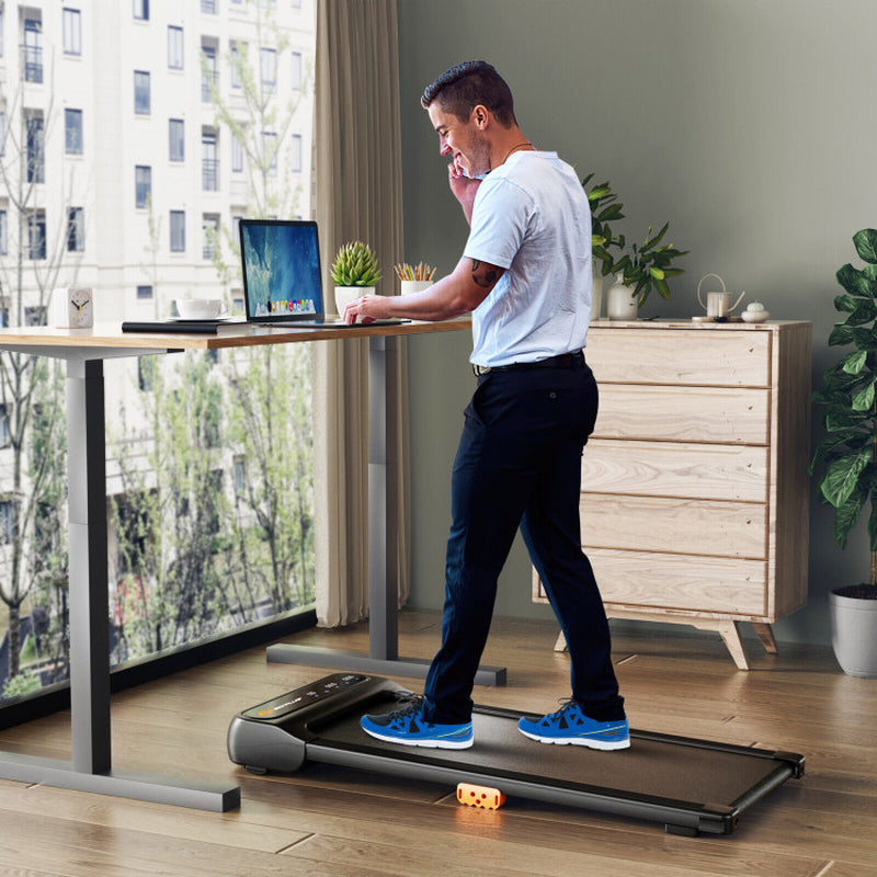Under-Desk Walking Pad Treadmill for Home and Office with Remote Control Features