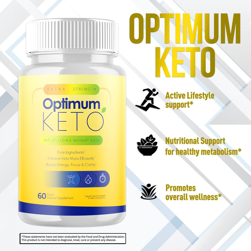 (2 Pack) Optimum Keto - Supplement for Weight Loss - Energy & Focus Boosting Dietary Supplements for Weight Management & Metabolism - Advanced Fat Burn Raspberry Ketones Pills - 120 Capsules