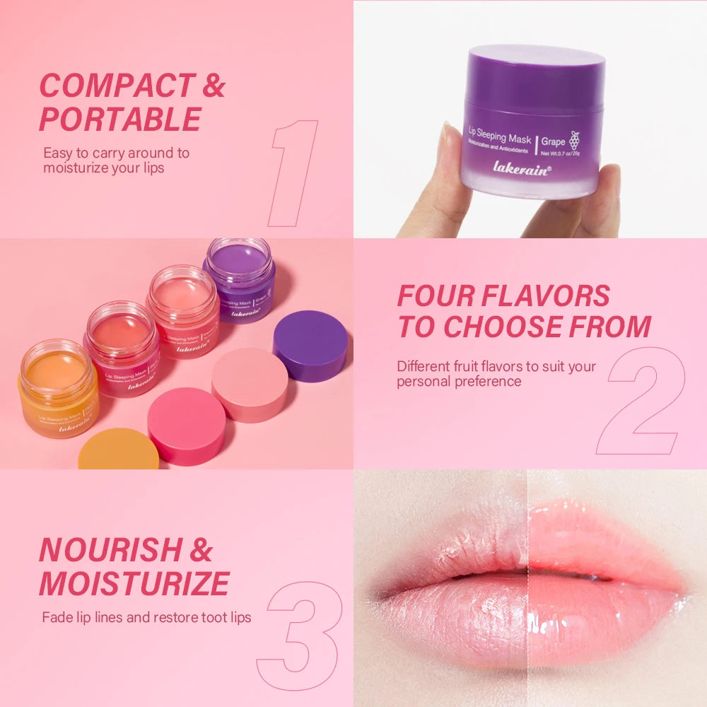 Moisturizing Overnight Lip Mask for Enhanced Lip Care and Line Reduction - 20g