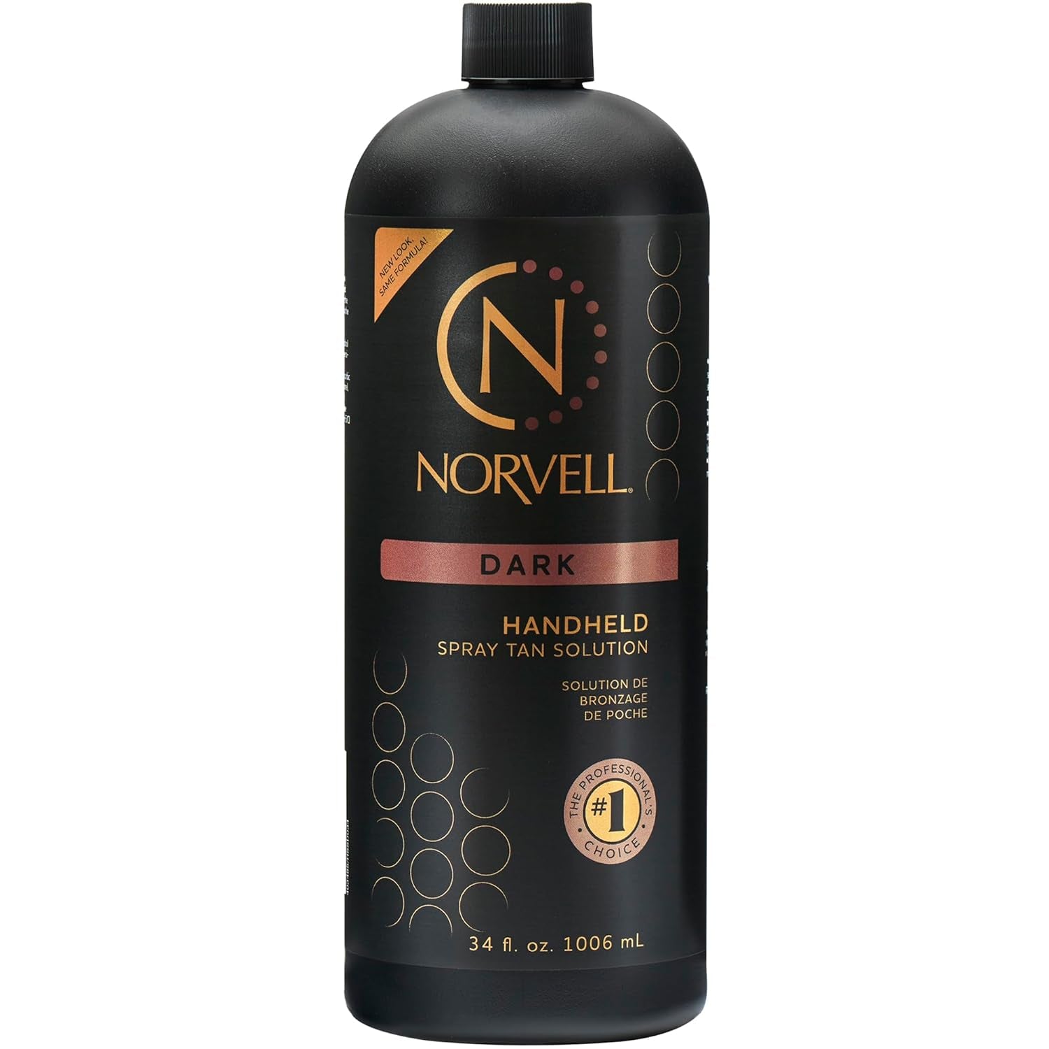 Premium Dark Spray Tan Solution - 34 Fl Oz Professional Formula for Deep, Natural Bronze Finish, Streak-Free, Fast-Drying, and Long-Lasting Results