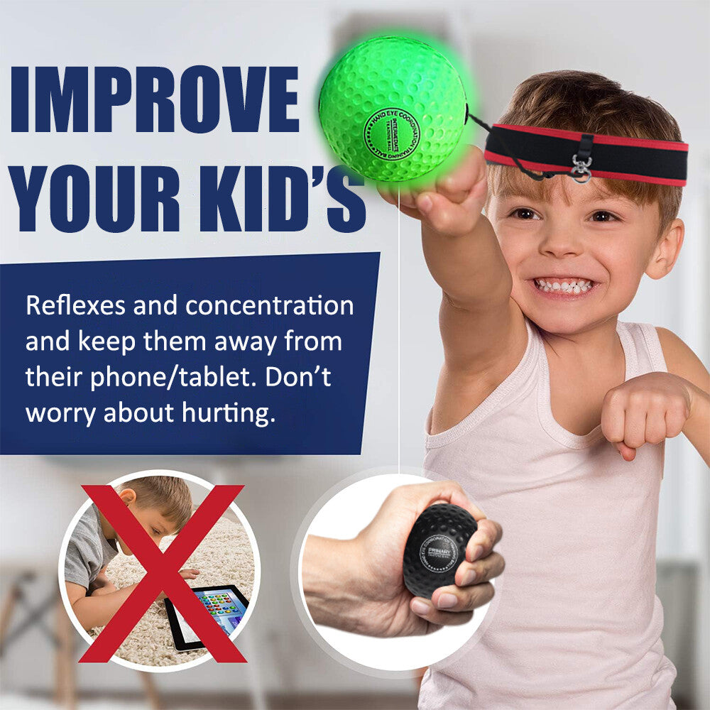 Boxing Reflex Ball Headband Set for Speed Training for Adults and Children