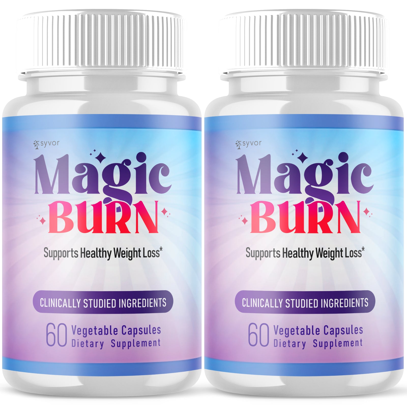 (2 Pack) Magic Burn Advanced Energy & Fitness Supplement Magicburn 120 Capsules