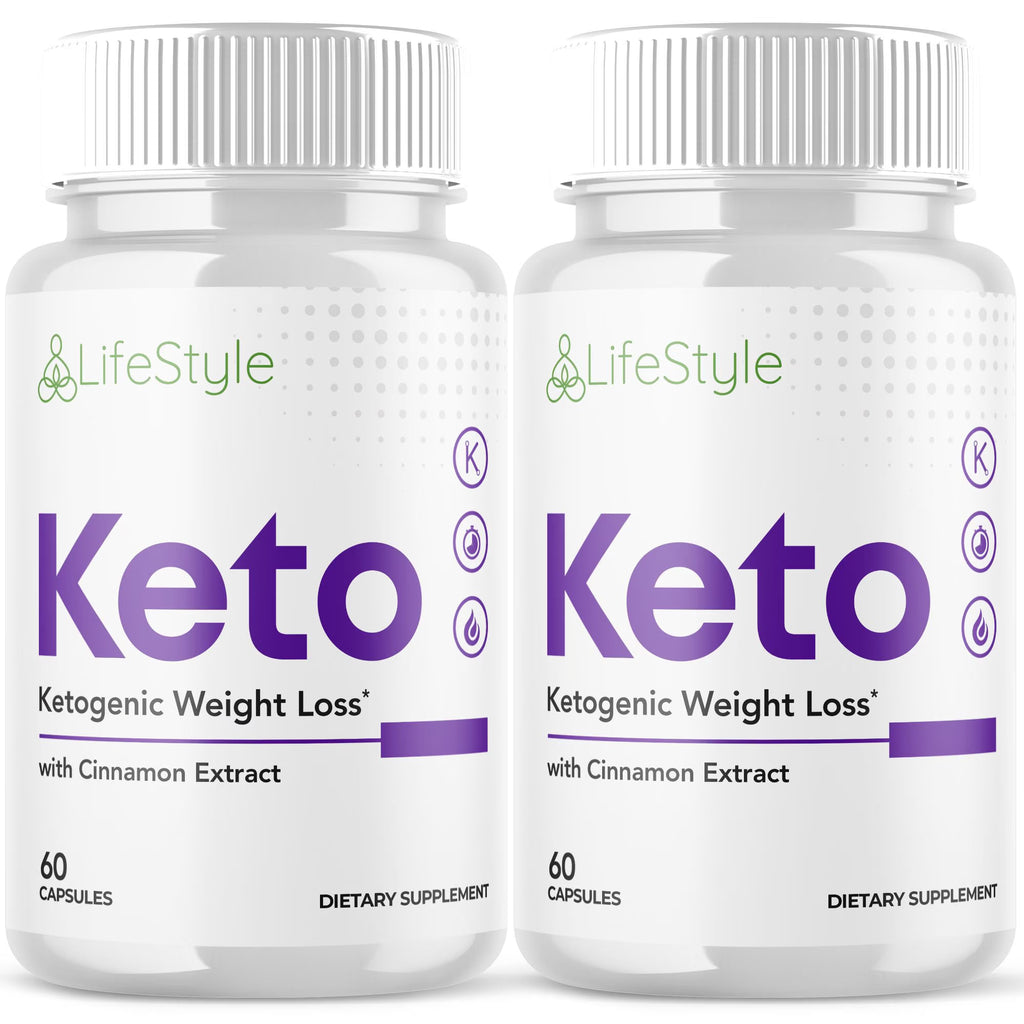 Lifestyle Keto - Ketogenic Weight Loss - Energy & Focus Boosting Dietary Supplements for Weight Management & Metabolism - Advanced Fat Burn Raspberry Ketones Pills - 120 Capsules (2 Pack)