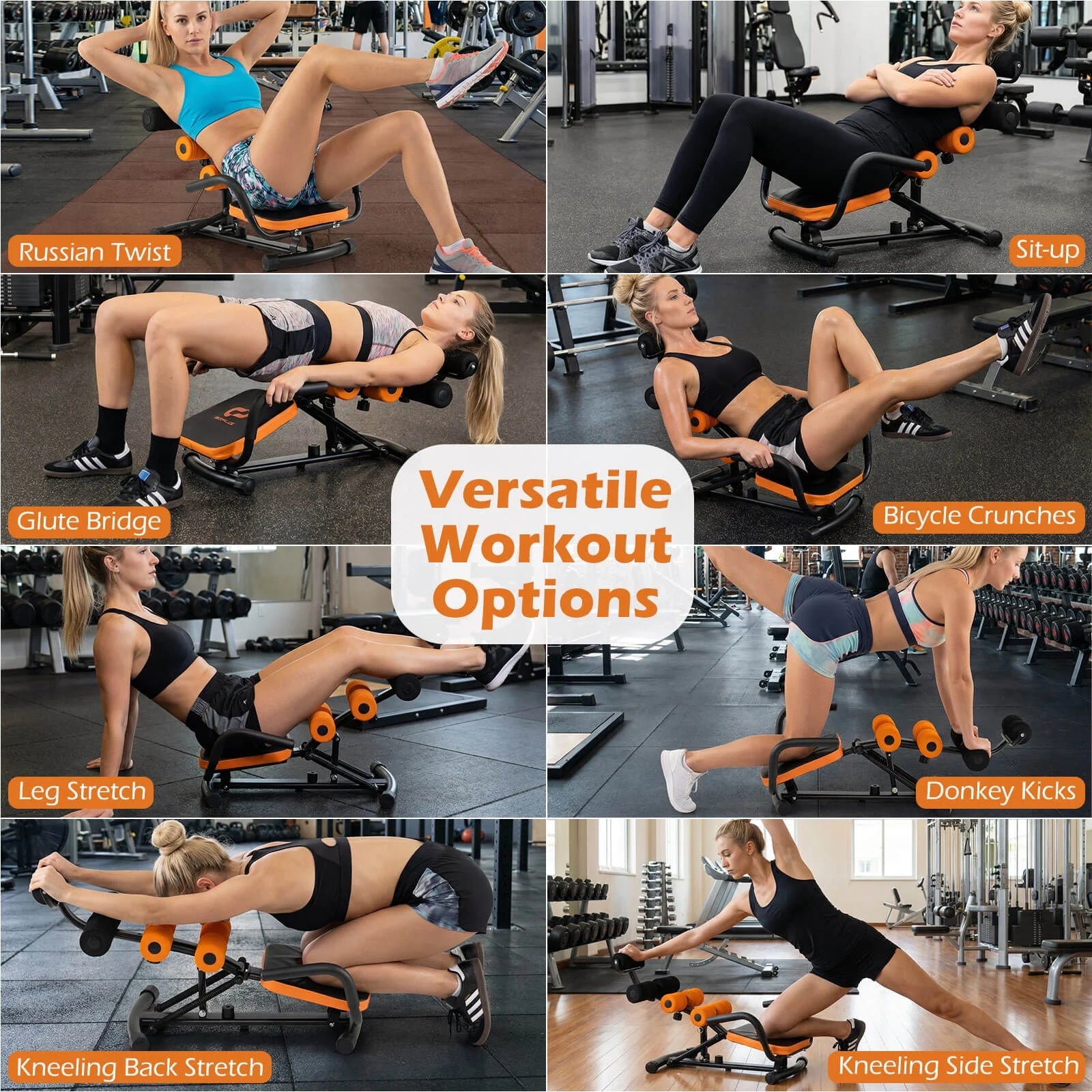Core Ab Trainer Bench - Professional Abdominal Workout Equipment for Gym and Fitness
