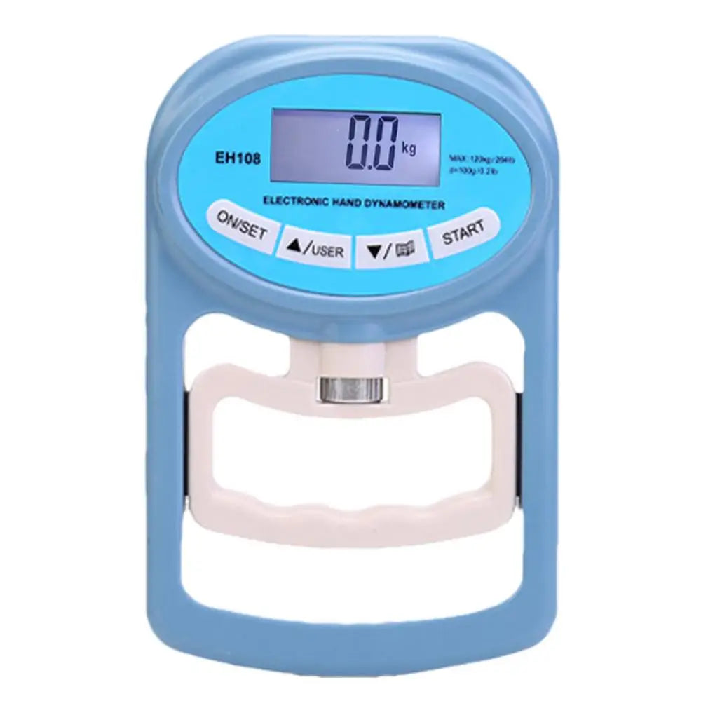 Electronic Grip Strength Tester - Maximum Capacity 265 lbs, LED Display Digital Dynamometer for Hand Grip Strength Assessment and Training Equipment
