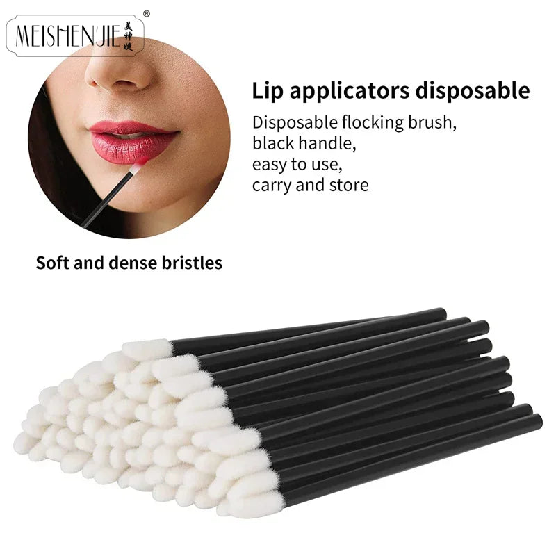 Wholesale Lip Brushes Applicators - 50/1000 Pieces Eyelash and Lipstick Applicator Wands for Makeup Application