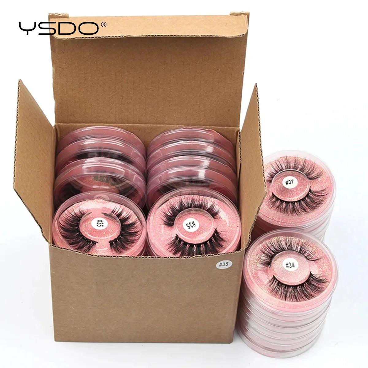 Wholesale 3D Mink Eyelashes Set - Natural Thick False Lashes in Bulk (4/10/20/50/100 PCS)