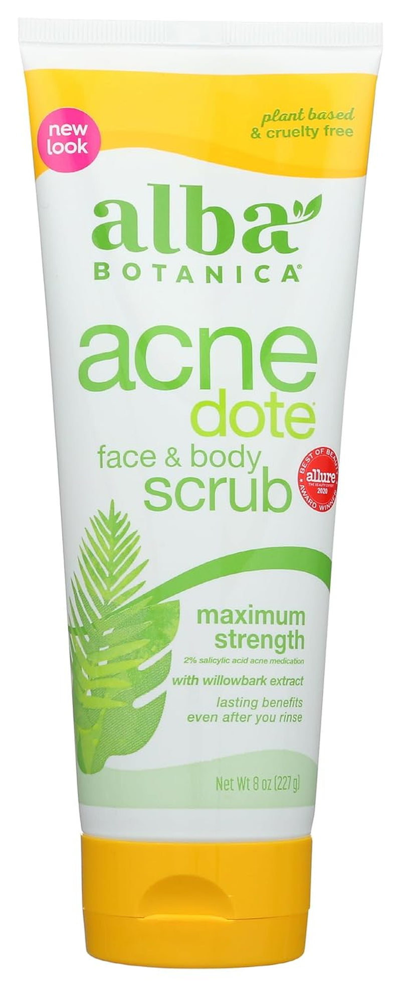 Acnedote Maximum Strength Acne Treatment Scrub for Face and Body, 8 Oz