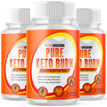 (3 Pack) Pure Keto Burn - Supplement for Weight Loss - Energy & Focus Boosting Dietary Supplements for Weight Management & Metabolism - Advanced Fat Burn Raspberry Ketones Pills - 180 Capsules