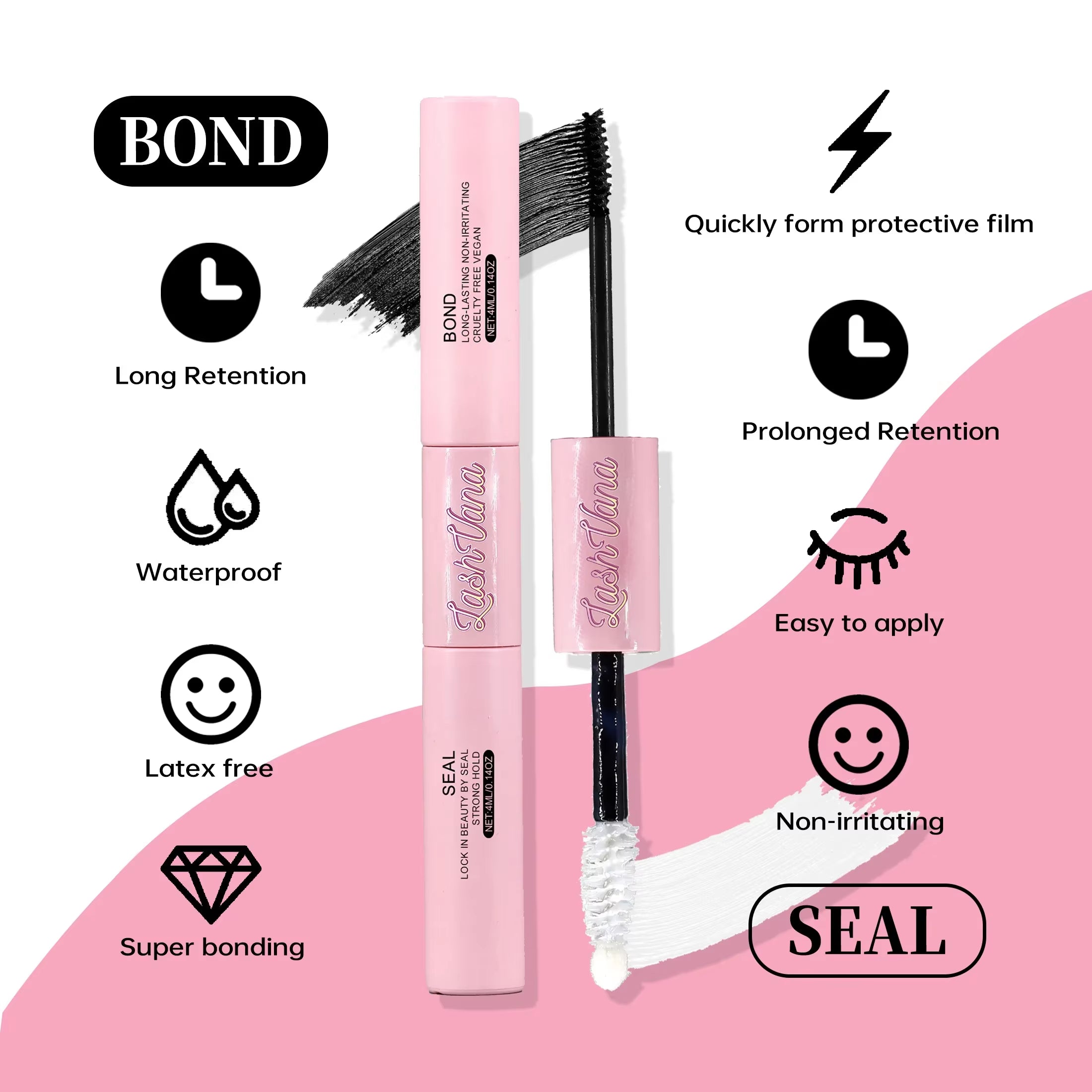Professional DIY Eyelash Extension Kit - 200 PCS Cluster Lashes with Bonding and Sealing Tools for Optimal Application