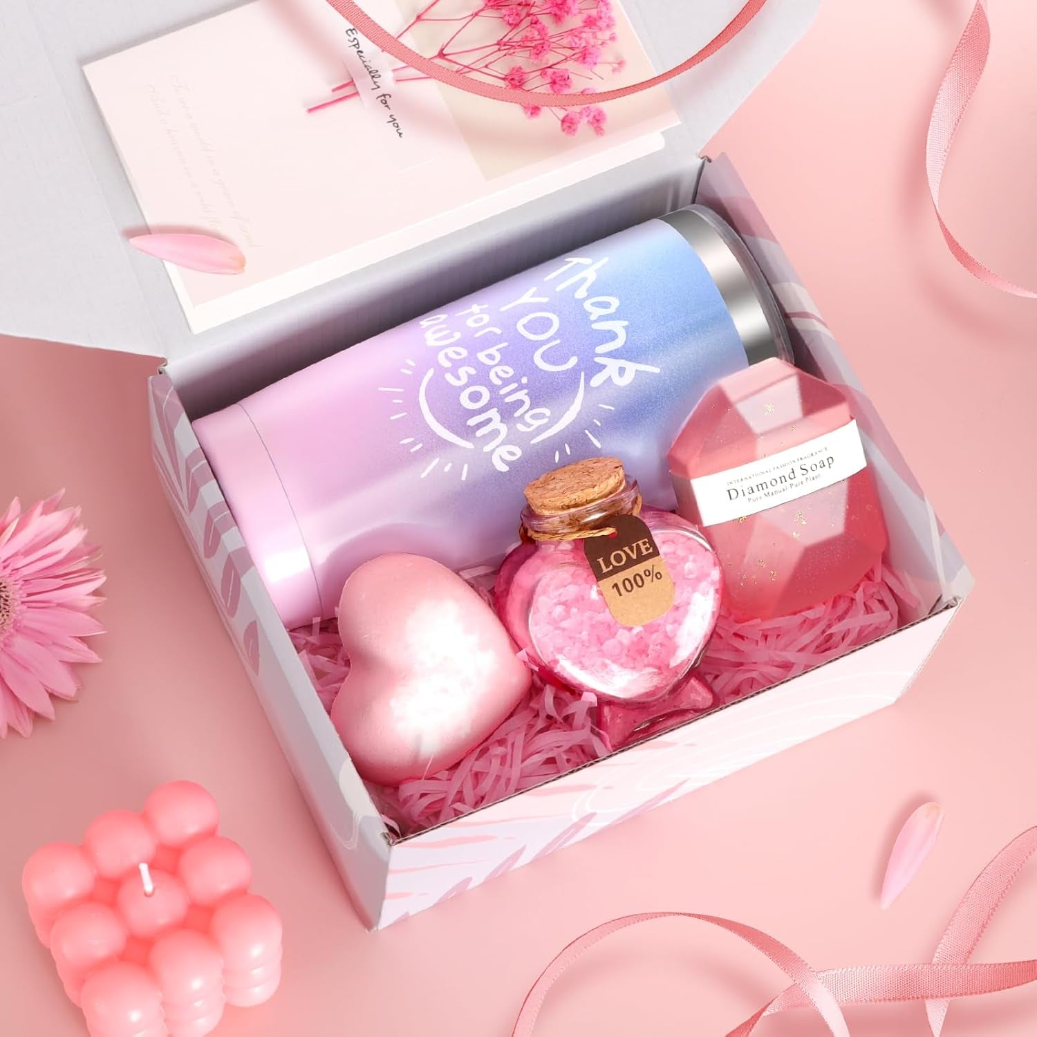 Sister Birthday Gift Basket: Self-Care Spa Essentials for Get Well Soon, Thanksgiving, and Christmas - Perfect for Moms, Friends, Wives, Girlfriends, Nurses, and Teachers