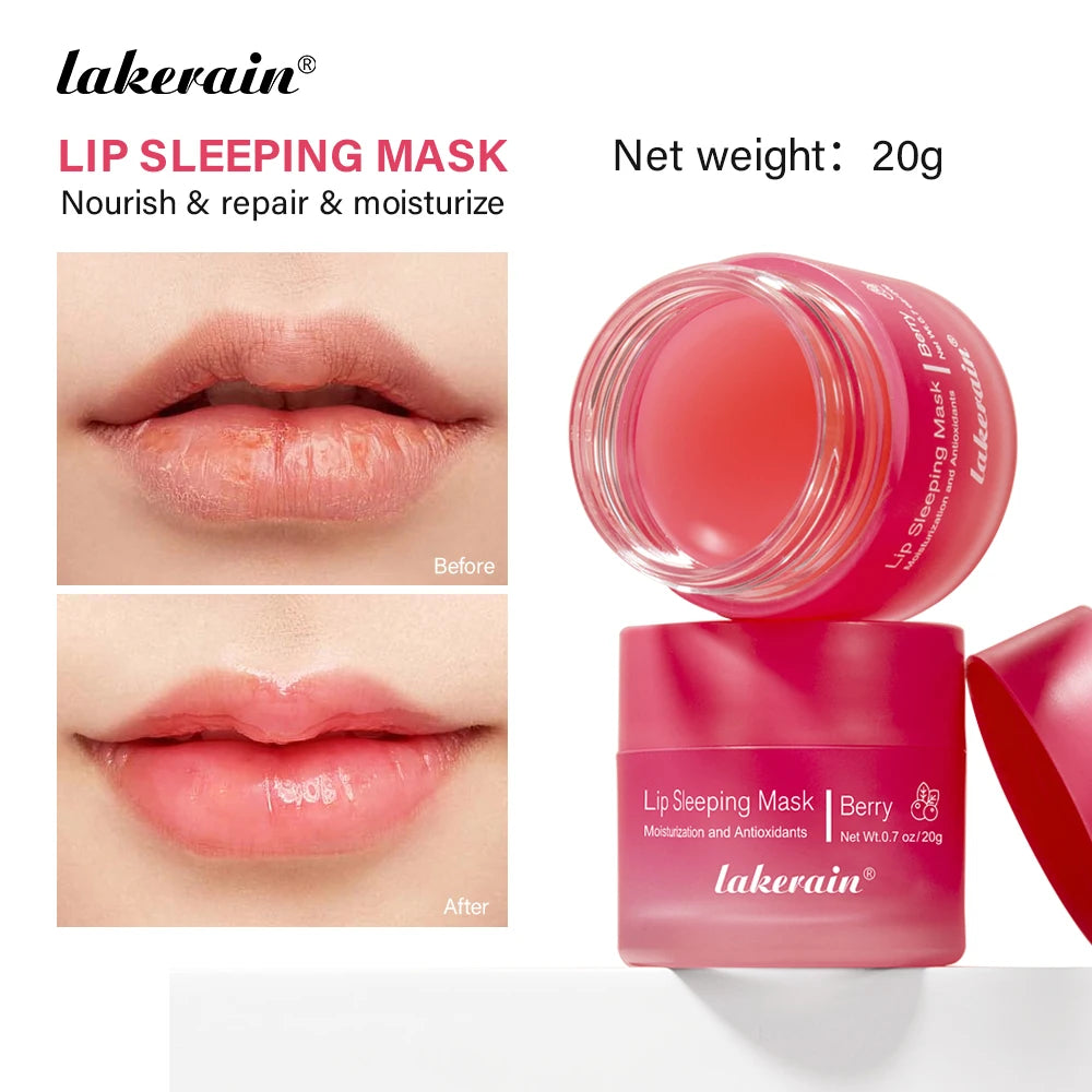 Moisturizing Overnight Lip Mask for Enhanced Lip Care and Line Reduction - 20g