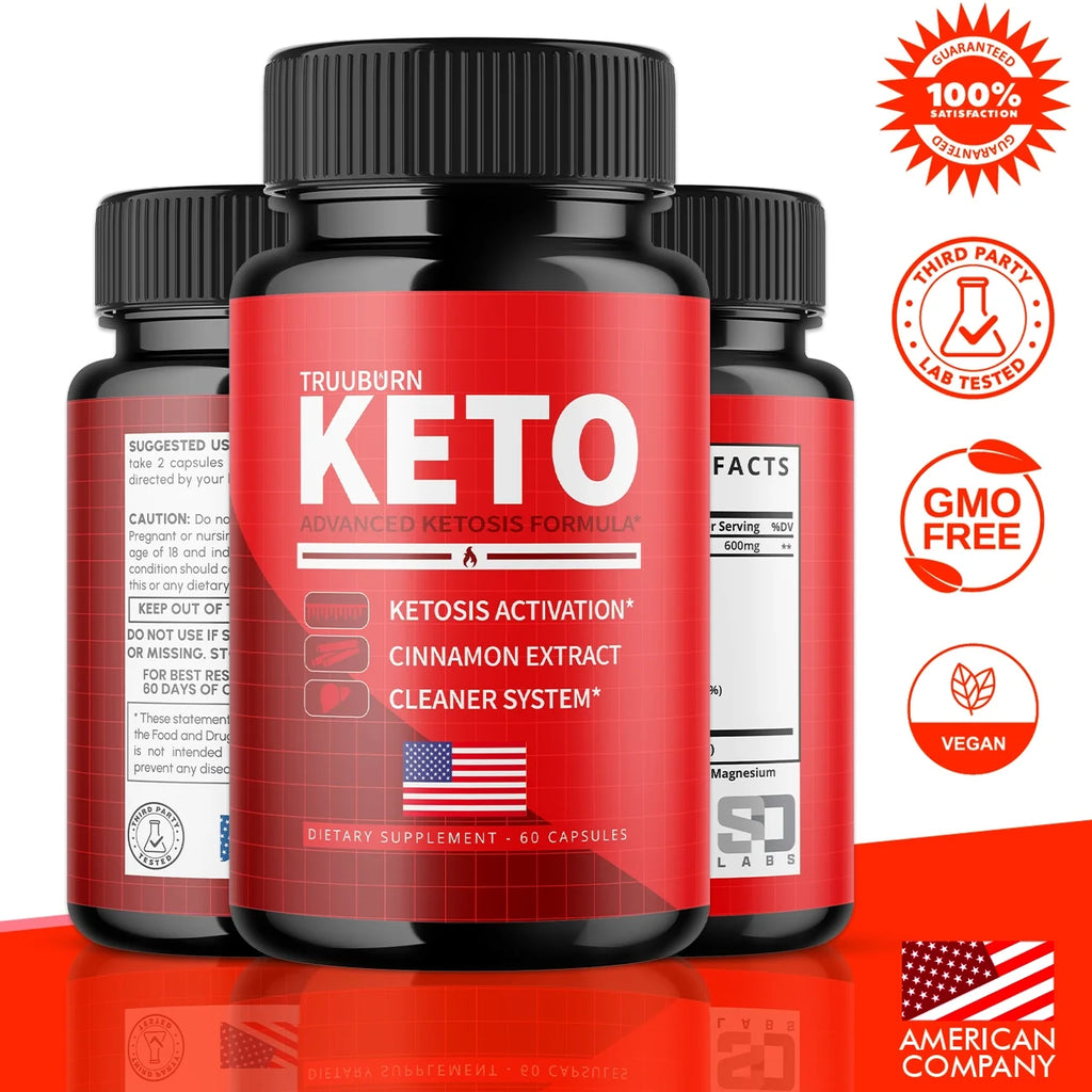 (5 Pack) Truuburn Keto Diet Pills with Truuburn Keto Advanced Formula True Burn Tablets for Appetite Control & Suppressants (300 Capsules)