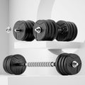 Adjustable 60 lb Dumbbell and Barbell Set for Home Gym Strength Training and Fitness Workouts