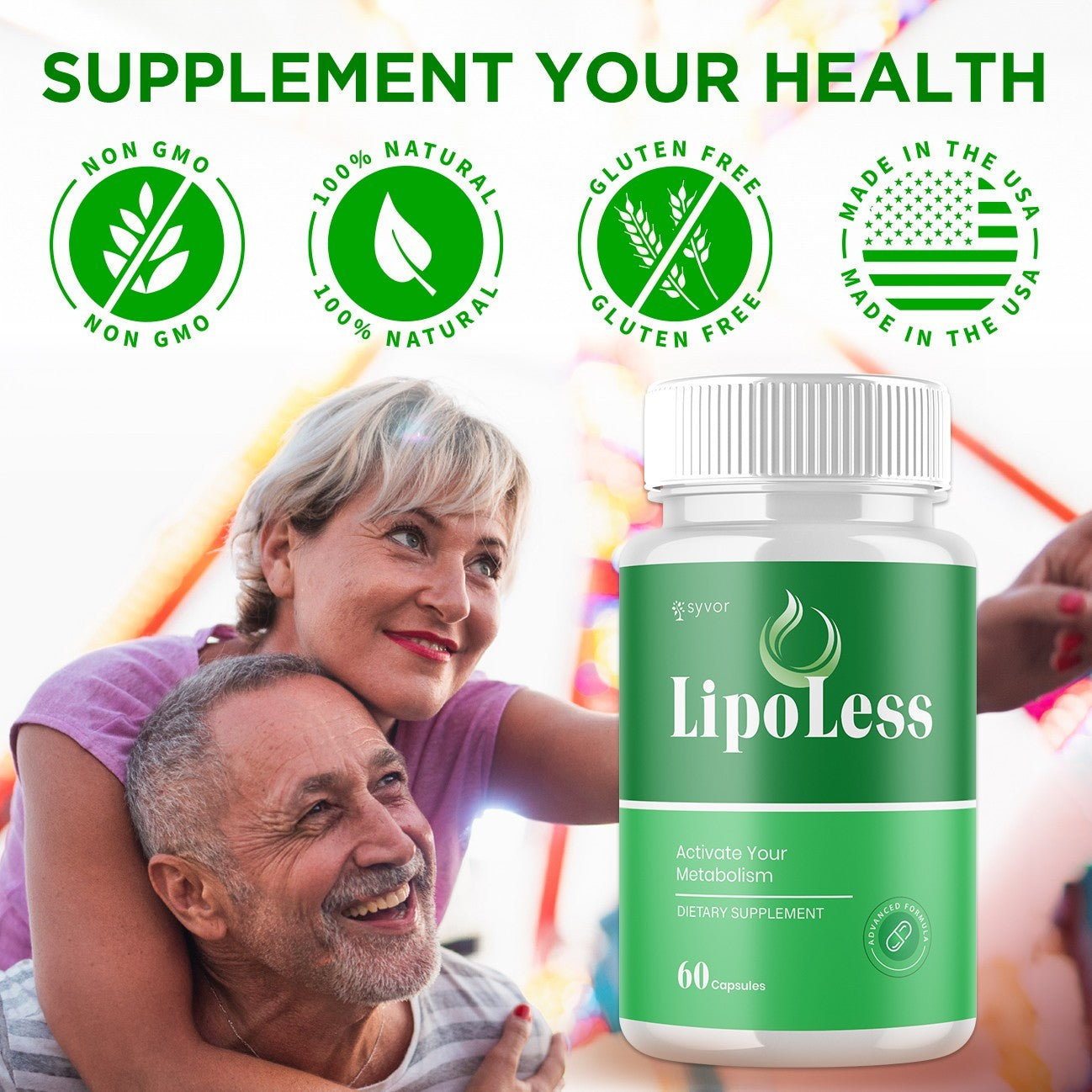(3 Pack) Lipo Less Advanced Energy & Fitness Supplement Lipoless 180 Capsules