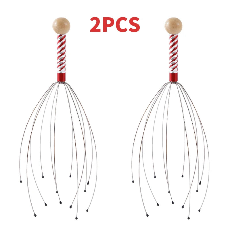 1/2PCS Head Massager Head Scratching Octopus Scalp Non Soul Extractor Divine Tool for Extracting Healthy and Healthy Hair