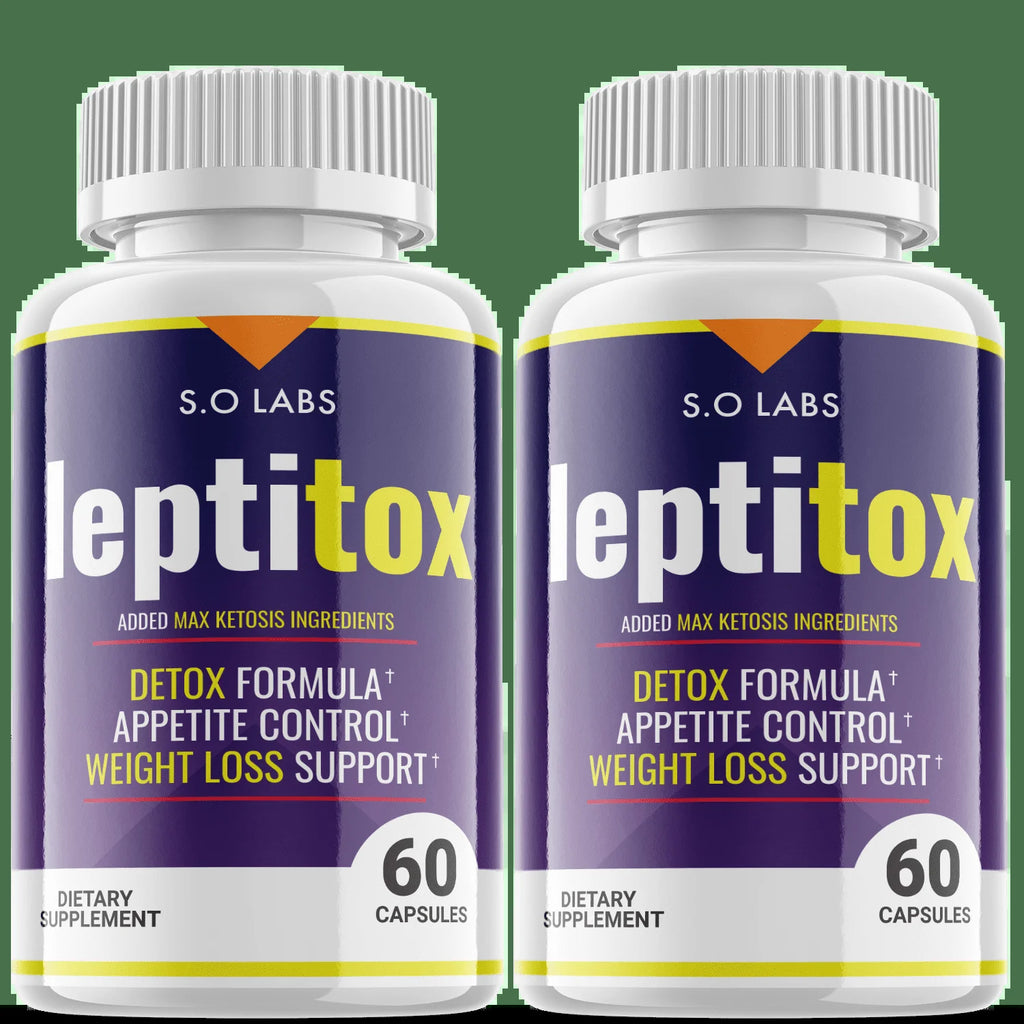 (2 Pack) Leptitox - Pills for Weight Loss - Energy Boosting Dietary Supplements for Weight Management and Metabolism - Advanced Ketogenic Ketones - 120 Capsules