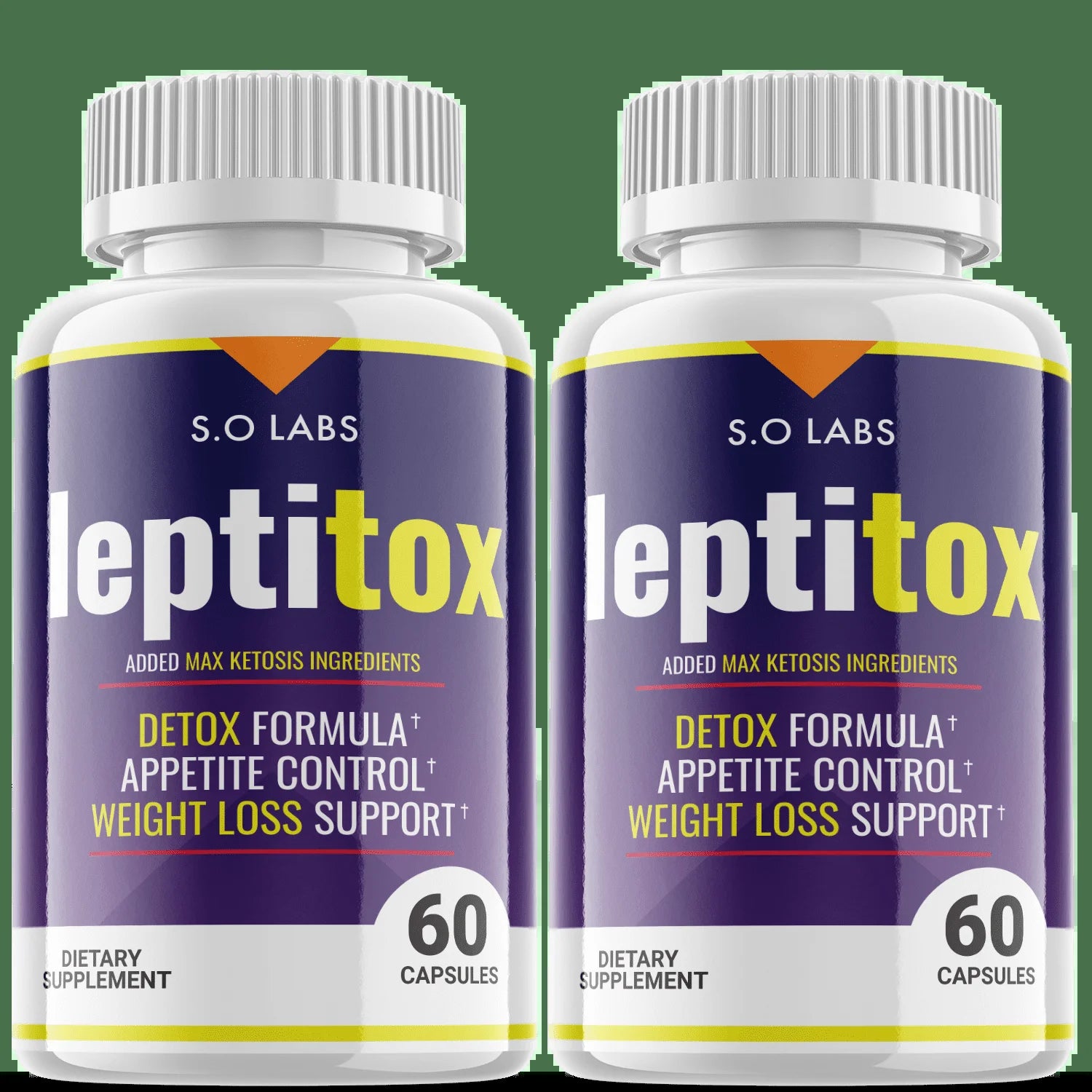 (2 Pack) Leptitox - Pills for Weight Loss - Energy Boosting Dietary Supplements for Weight Management and Metabolism - Advanced Ketogenic Ketones - 120 Capsules
