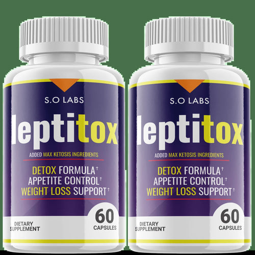 (2 Pack) Leptitox - Pills for Weight Loss - Energy Boosting Dietary Supplements for Weight Management and Metabolism - Advanced Ketogenic Ketones - 120 Capsules