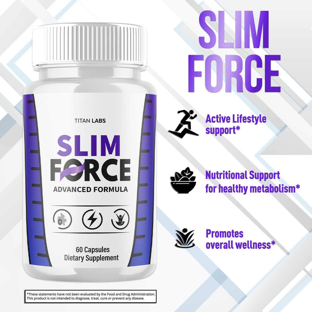 (1 Pack) Slim Force Advanced Energy and Fitness Supplement Slimforce 60 Capsule