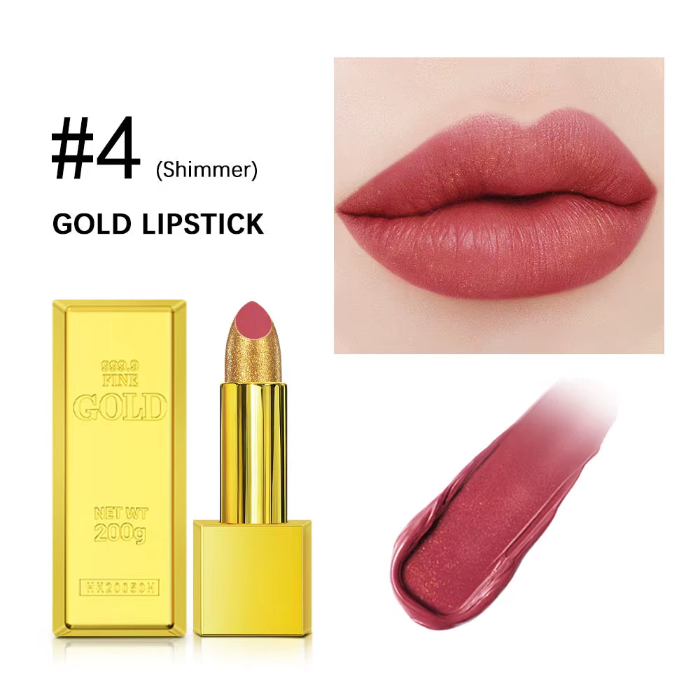 Glitter Infused Moisturizing Lipstick Set - Long Lasting Velvet Matte and Shiny Lip Gloss Collection
