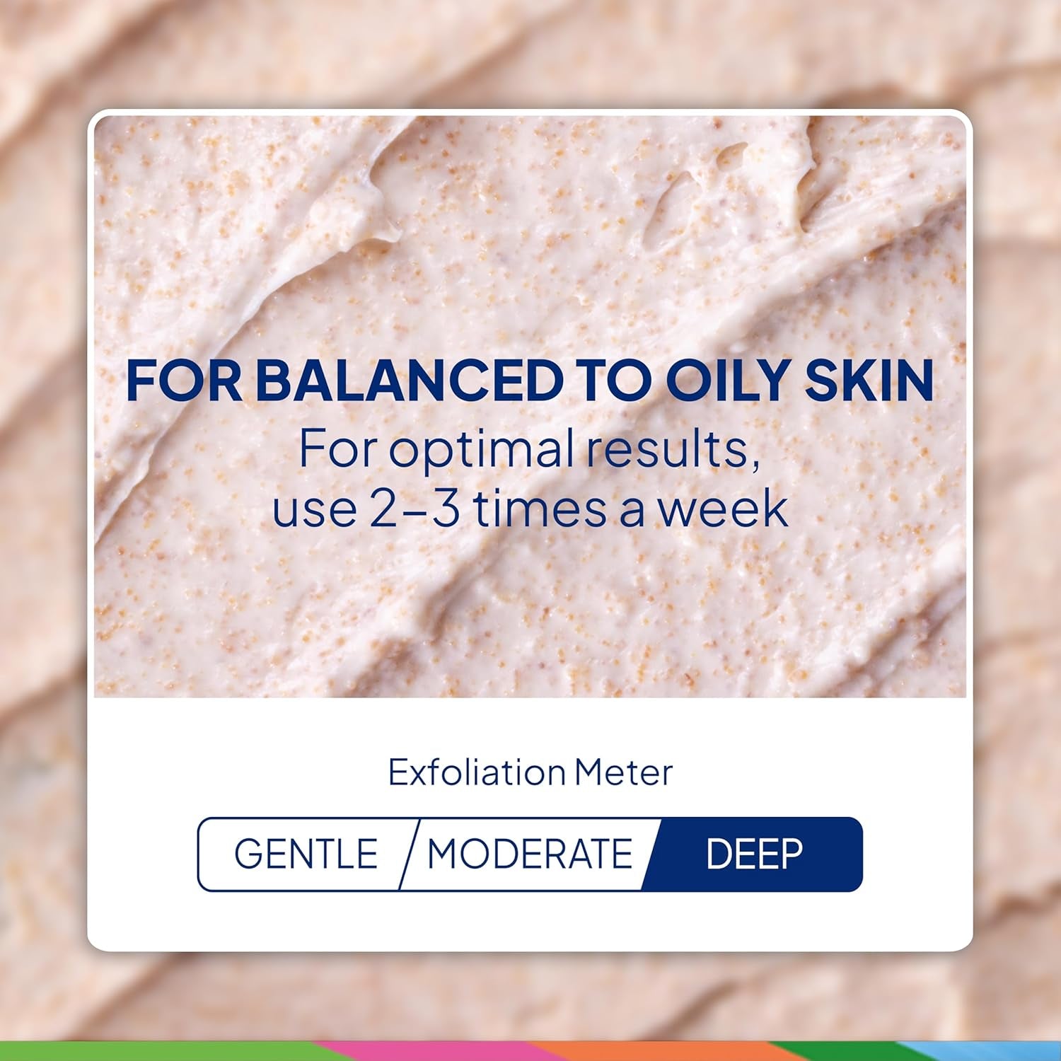 Apricot Face Scrub for Deep Exfoliation and Radiant Skin, Oil-Free Formula with 100% Natural Exfoliants, 6 Oz, Pack of 6