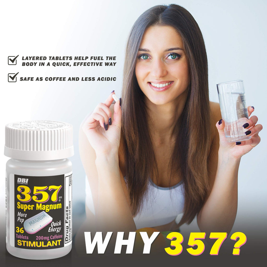 357 Magnum Energy Pills 108 Count Caffeine Supplement 3 Bottles