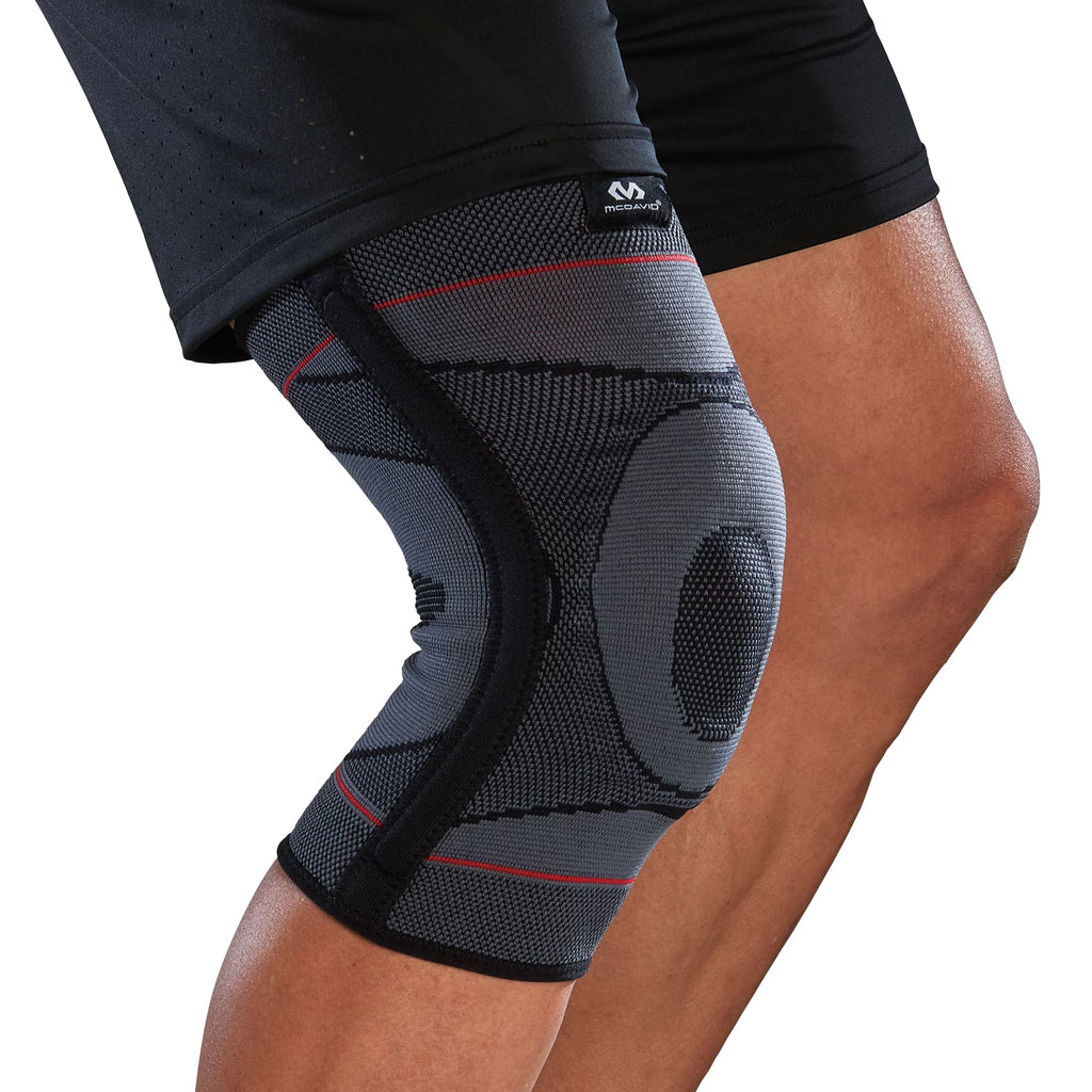 Knee Compression Knit Sleeve W/ Gel Buttress and Stays, S/M