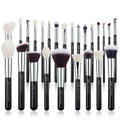 Professional 25-Piece Makeup Brush Set for Foundation, Powder, Contouring, Blending, Eyeshadow, and Blush - Goat Hair and Synthetic Materials