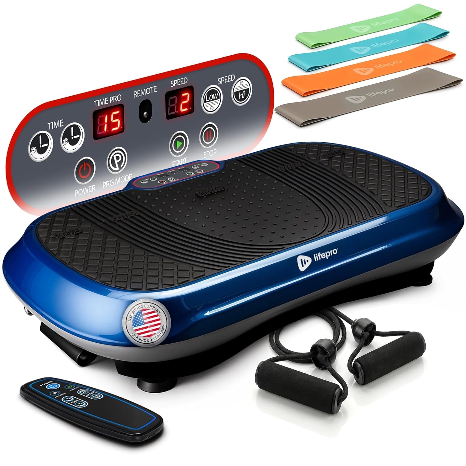 Waver Vibration Plate Exercise Machine for Enhanced Lymphatic Drainage and Comprehensive Full-Body Workouts with Resistance Bands – Professional Fitness Equipment for Strength and Toning