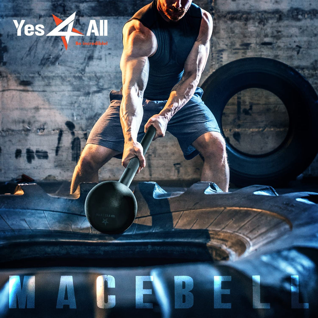 Steel Mace Bell for Enhanced Strength Training - Versatile Full Body Workouts for Muscles, Shoulders, Grips, and Forearms - Available in 5 to 30 LB Options for All Fitness Levels