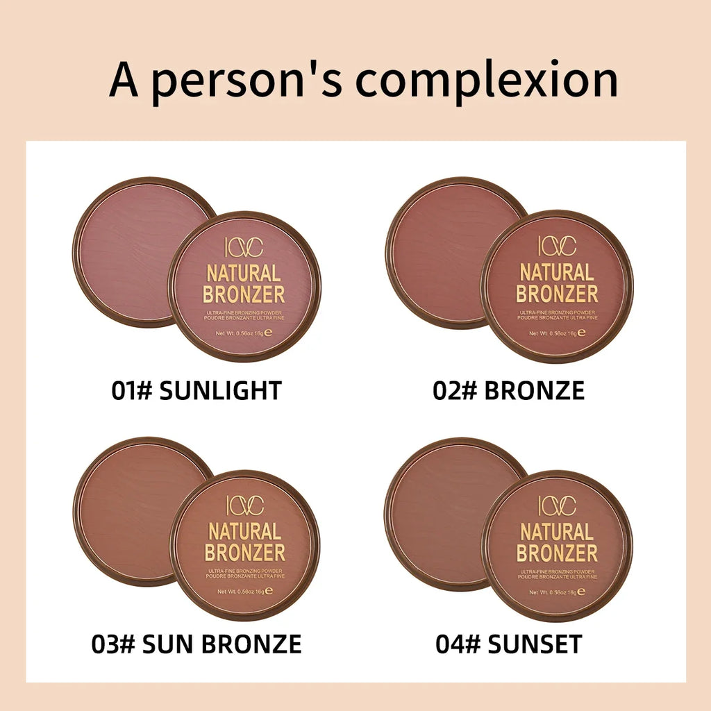 Matte Bronzer and Contour Palette for Dark Skin - Natural Profile Powder and Concealer for Flawless Makeup Setting