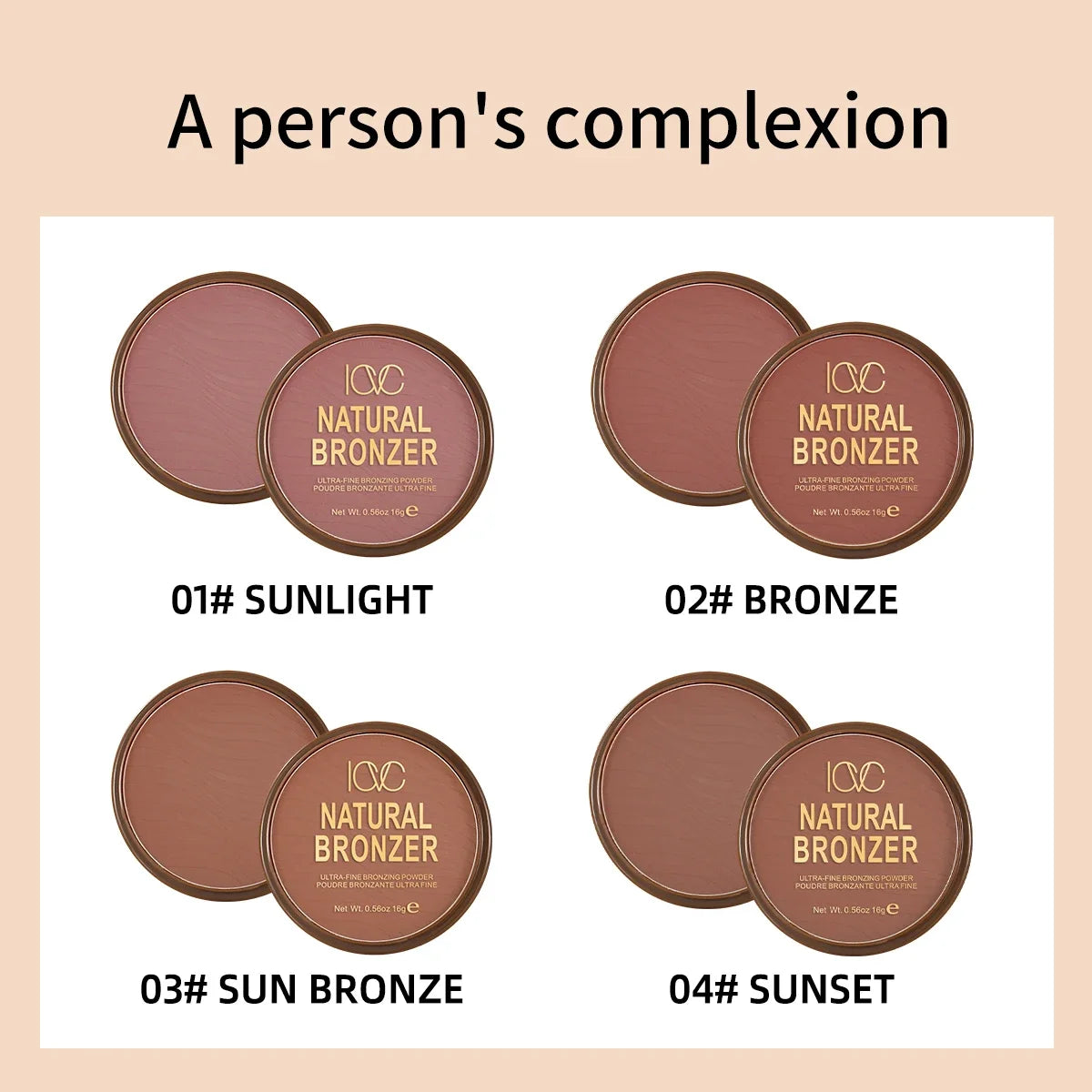 Matte Bronzer and Contour Palette for Dark Skin - Natural Profile Powder and Concealer for Flawless Makeup Setting