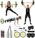 Home Gym Barbell Weight Set for Strength Training - Versatile Collapsible Equipment for Indoor and Outdoor Workouts for All Ages