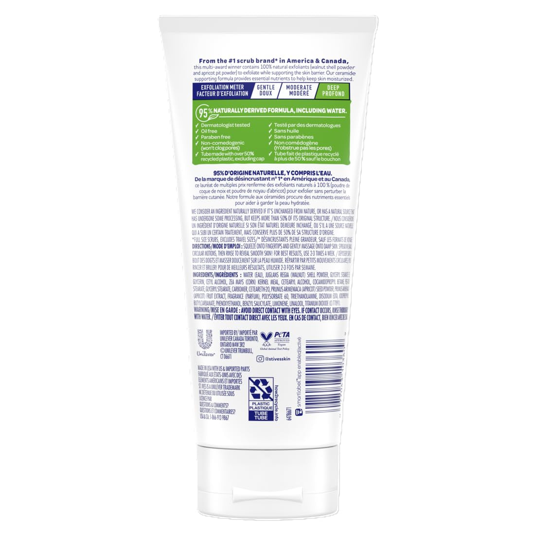 Apricot Face Scrub for Deep Exfoliation and Radiant Skin, Oil-Free Formula with 100% Natural Exfoliants, 6 Oz, Pack of 6