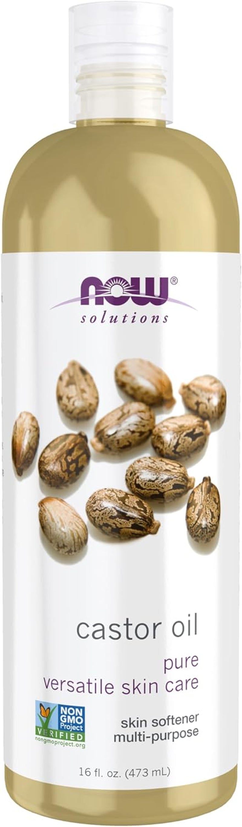 100% Pure Castor Oil - Versatile Skin Care and Multi-Purpose Softener, 16 Ounces