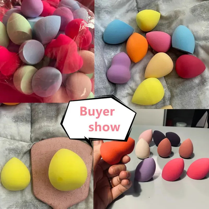 Professional Makeup Blender Cosmetic Sponges - Super Soft Air Cushion Puffs (Available in 10, 20, 50, or 100 Pieces) - Wholesale Option