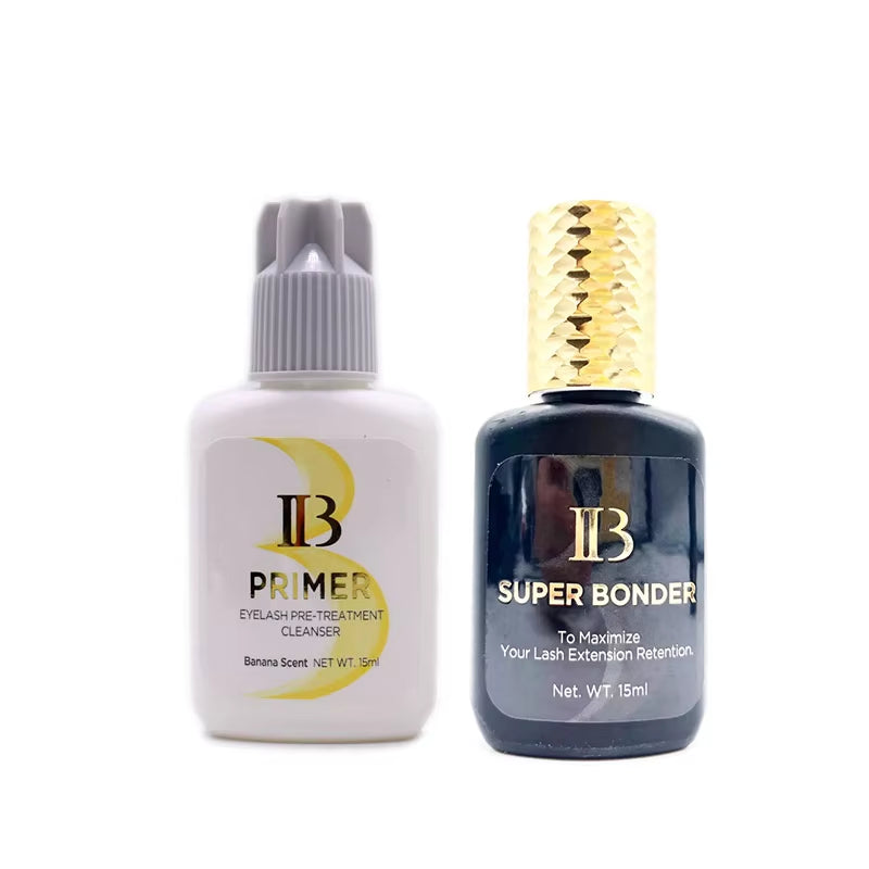 Korea Original Ibeauty Eyelash Extensions Glue - 15ml IB Primer Super Bonder for False Lash Adhesive and Makeup Tools
