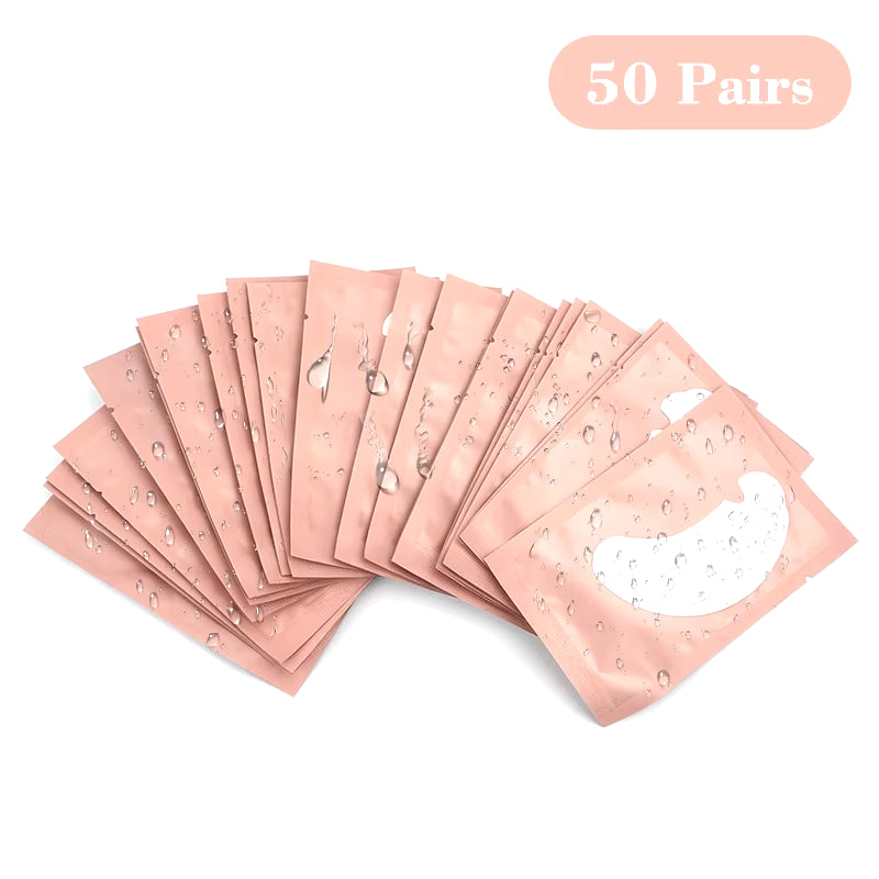 100 Pairs of Hydrogel Grafting Eyelash Stickers - Gentle and Non-Irritating Lashes Extension Supplies for Makeup Application