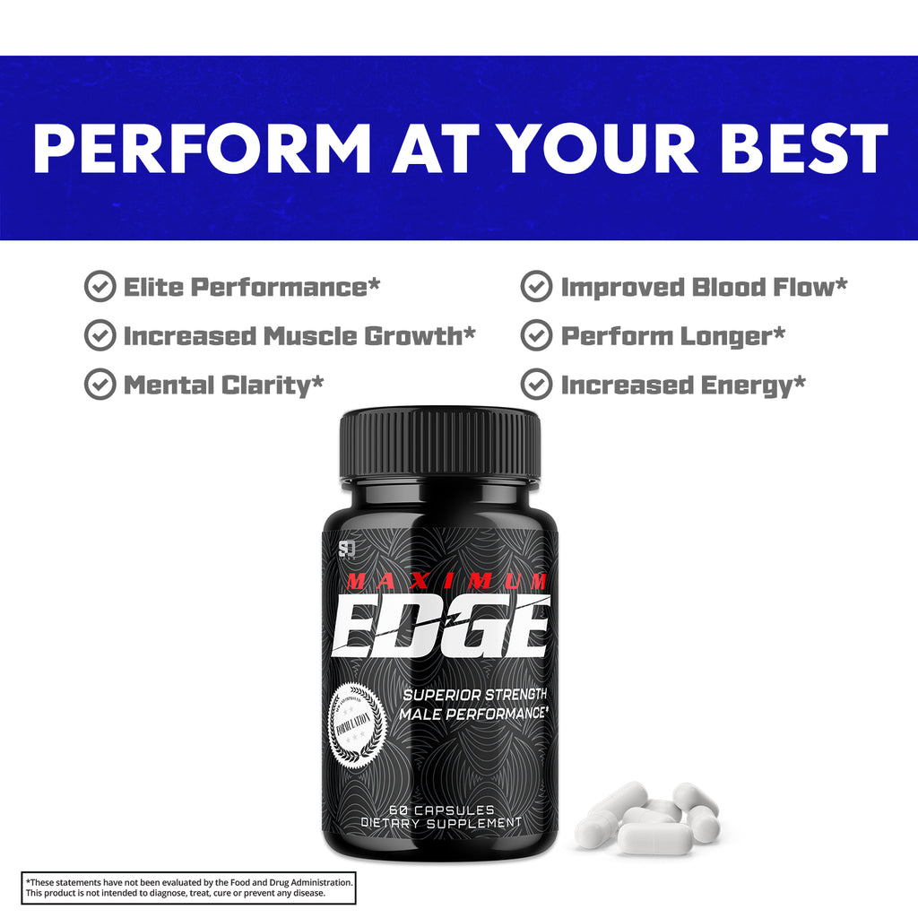 Maximum Edge Male Pills- Overall Wellness and Strength (5 Pack)