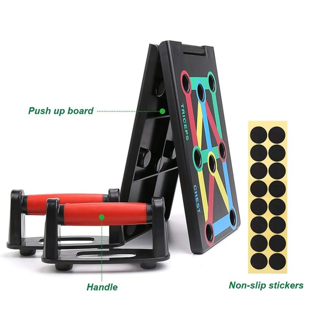 9-in-1 Push-Up Rack Board System for Comprehensive Fitness Training