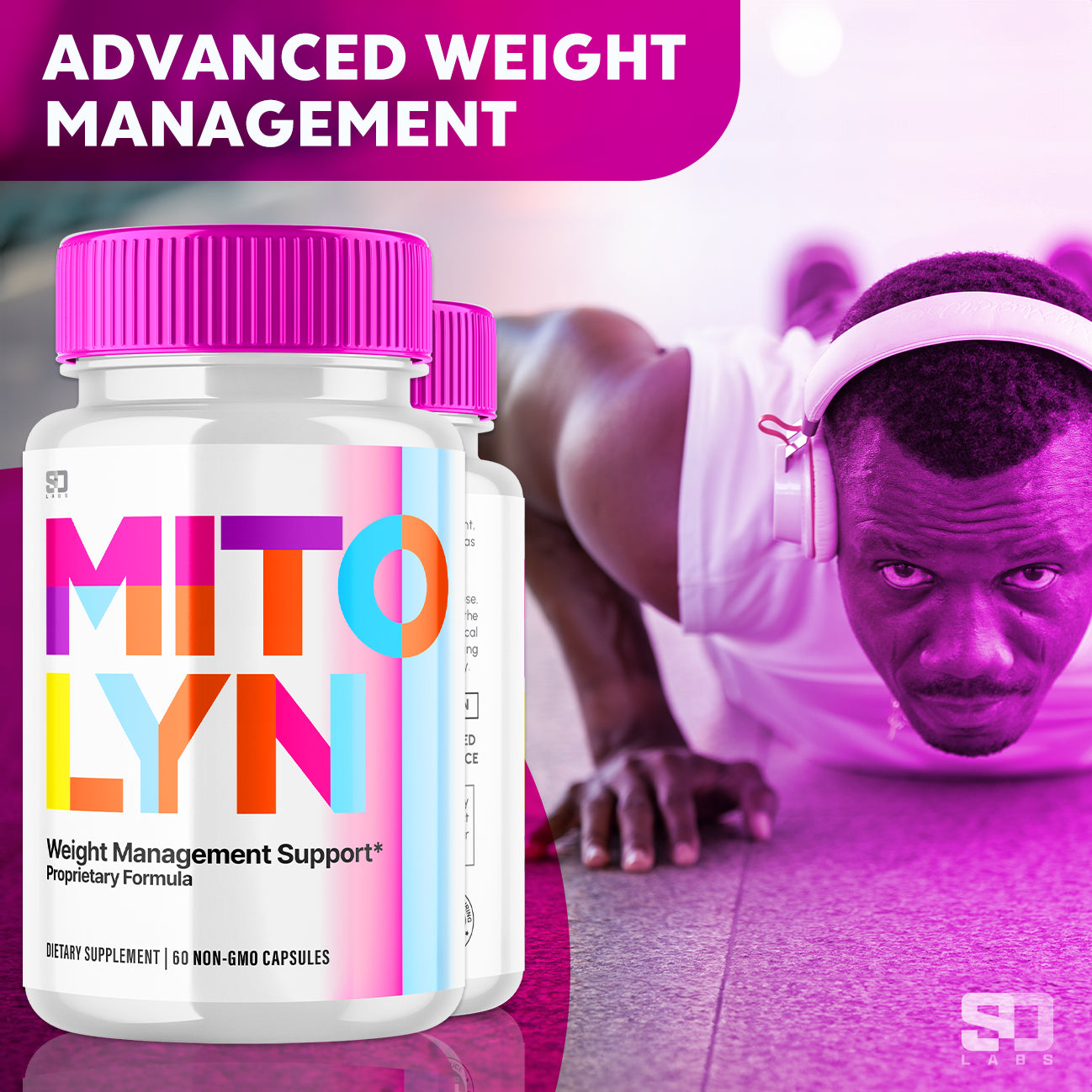 (5 Pack) Mitolyn Advanced Weight Loss Support Mito Lyn Maximum Strength 300Ct